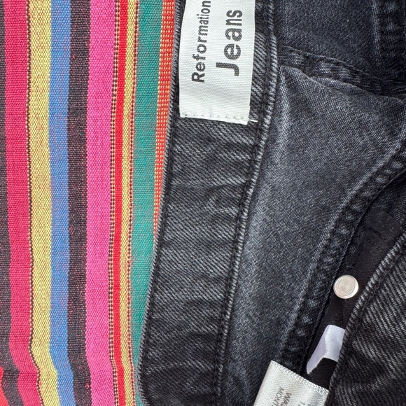 Reformation Black relaxed fit Jeans - Picture 3 of 7